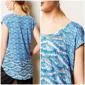 Anthropologie Meuse Mixed Print Top by Akemi + Kin